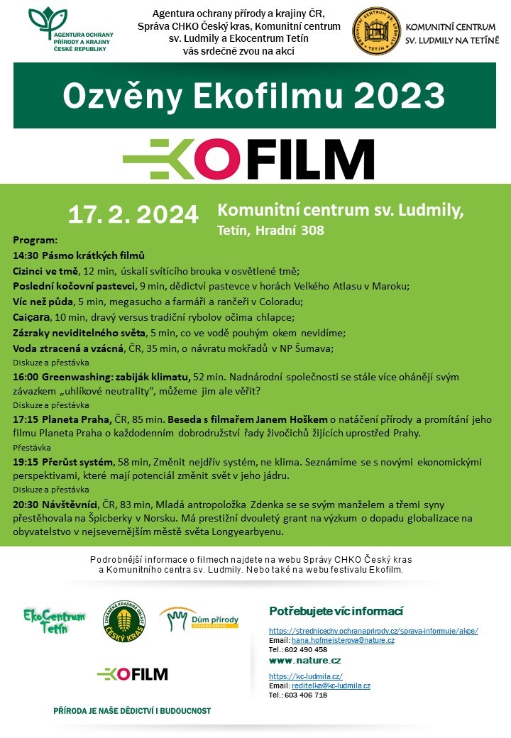 Ozvěny Ekofilmu 2023 - Tetín
