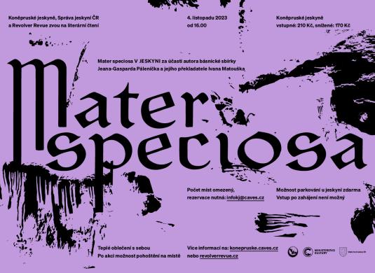 Mater speciosa V JESKYNI 4. listopadu 2023